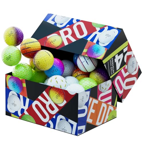 Vice Golf Ball Variety Pack - 24 Premium Golf Balls for Distance & Control