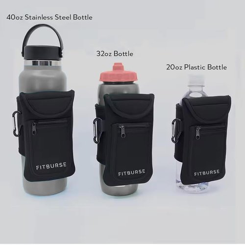 Fitburse Magnetic Water Bottle Holder for Cell Phones, Keys, Wallets and More! Gym, Fitness Indoor/Outdoor Activities