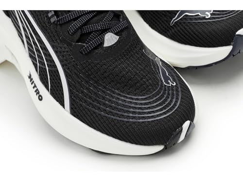 PUMA Womens ForeverRun Nitro 2 Running Shoes - Black/White, Size 8.5