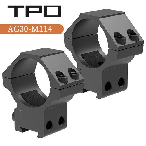 TPO 3/8" Dovetail Scope Rings Medium Profile 30mm Scope Mount for 11mm Dovetail Rail Airsoft Accessories (1.14" Height Rings) AG30-M114