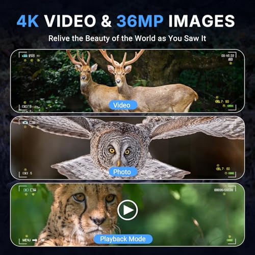 4K Night Vision Goggles with 8X Digital Zoom and 1300FT Range