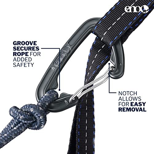 ENO SingleNest Hammock & Atlas Suspension System Bundle - Lightweight Outdoor Camping Gear