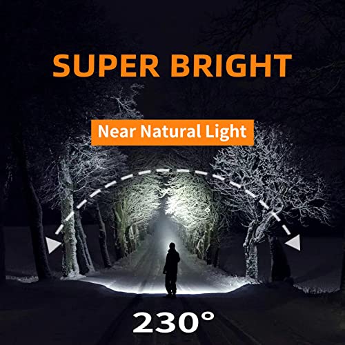 Rechargeable Headlamp PRO 5000mAh 1500 Lumens 230° Wide Beam LED Headlight for Camping Hiking Work