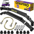 Heavy Duty Rear Leaf Spring Kit for Club Car Golf Carts - 4-Leaf Spring Set with Bushings & U Bolts