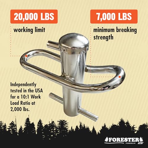 Forester Port-A-Wrap Stainless Steel Arborist Tree Rigging Wrap Medium - 7000lb Strength