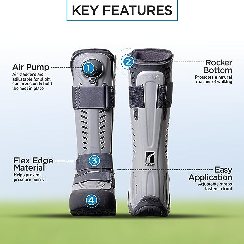 High Top Large Rebound Air Walker Boot for Broken Foot & Sprained Ankle - Supports & Compression