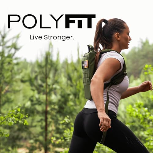 Polyfit 10LB Cast Iron Rucking Weight Plate for Backpacks & Fitness Training