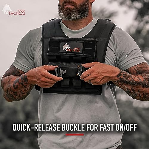 Weighted Training Vest Men 35 LB Black - Adjustable Strength Workout Gear
