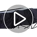 GlikCeil 6 Seats Portable Black Folding Soccer Team Bench for Sports