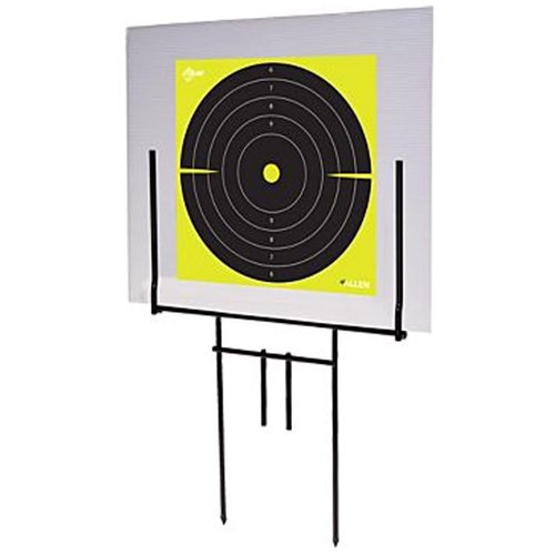 Allen Company EZ-Aim Portable Range Steel Target Stand & Coroplast Board, 16 W x 26.5 H inches, Black