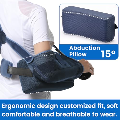 Velpeau Large Medical Shoulder Abduction Sling with Removable Pillows - Supports & Braces