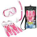 Youth Mini-Kleio Hyperdry Snorkel Mask - Small Clear Pink