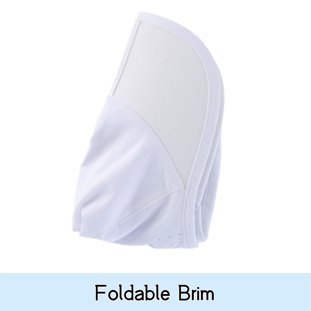 Connectyle Reflective Folding Outdoor Sport Hat for Men Women Breathable Quick Dry Run Hat Lightweight UPF 50+ Sun Cap White