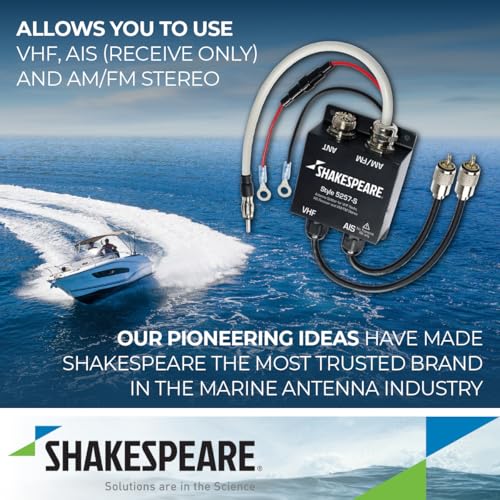 Antenna Splitter for VHF Radio AIS Receiver and FM Stereo