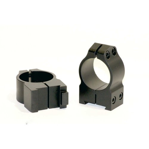 WARNE 1BM CZ 550 Permanently Attached Scope Rings, Solid Steel, Vertically Split, 1 inch, Med Matte