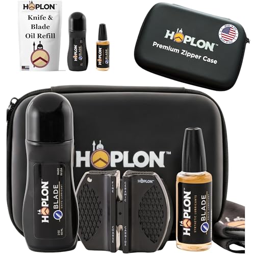 Premium Knife Care Kit with Synthetic Oil, Sharpener & Accessories