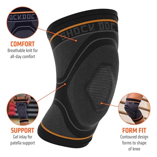 Shock Doctor Knee Compression Sleeve Support Medium - Pain Relief & Arthritis
