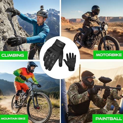 Small Black Motorcycle Gloves for Men & Women Touchscreen Racing & Off-Road Gear