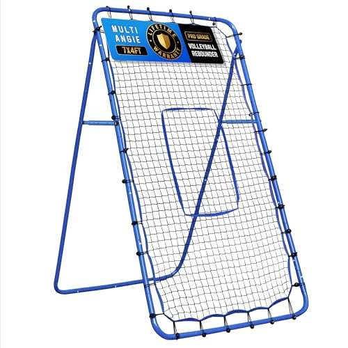 7FT x 4FT Multi-Sport Rebounder Net - Baseball, Softball, Volleyball & Lacrosse Practice Equipment