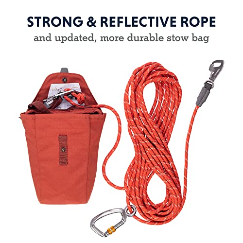 Ruffwear Knot-a-Hitch Dog Leash System 28.5 ft Rope Lead Red Clay