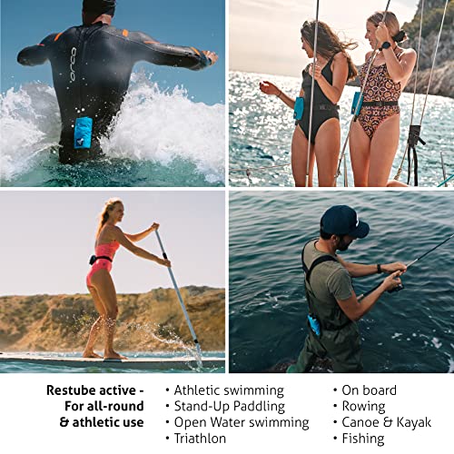 Restube Active Swimming Safety Buoy Black + Ice Mint for Adults & Kids