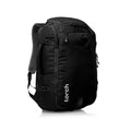 torch Travel Backpack 40L – TSA Friendly Flight Approved, Carry-On Waterproof Hiking Daypack with Rain Cover – Lightweight Rucksack for Camping, Trekking, Outdoor Adventures – Takahagi(Black)