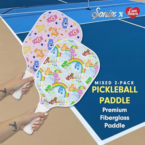 Sonix Pickleball Paddles Set of 2 - Care Bears Edition - USAPA Approved Fiberglass