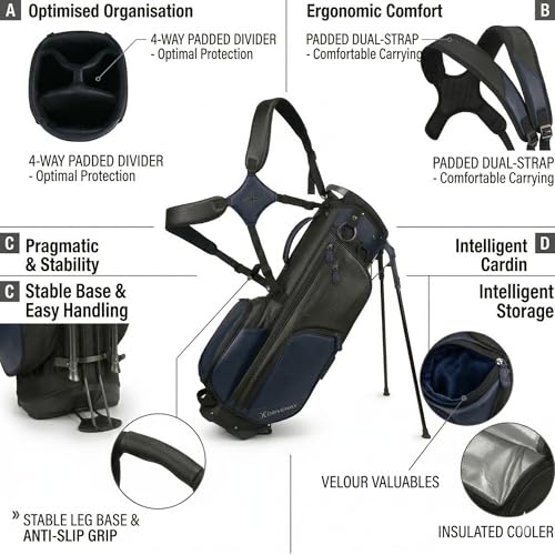 Men's Black Right-Hand Golf Clubs Set - 11-Piece Complete Golf Set with Driver, Irons, Putter & Bag