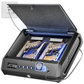 Biometric Gun Safe 270 Cubic Inches - Large Capacity Handgun Lock Box with Fingerprint & Silent Mode