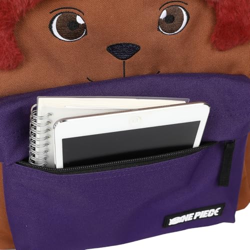 17-Inch Chopper Character Backpack with Laptop Sleeve & Water Bottle Pockets