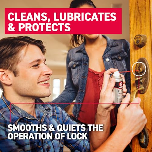 3-IN-ONE Lock Dry Lube Spray 2.5 OZ - 12-Pack for Locks & Keys