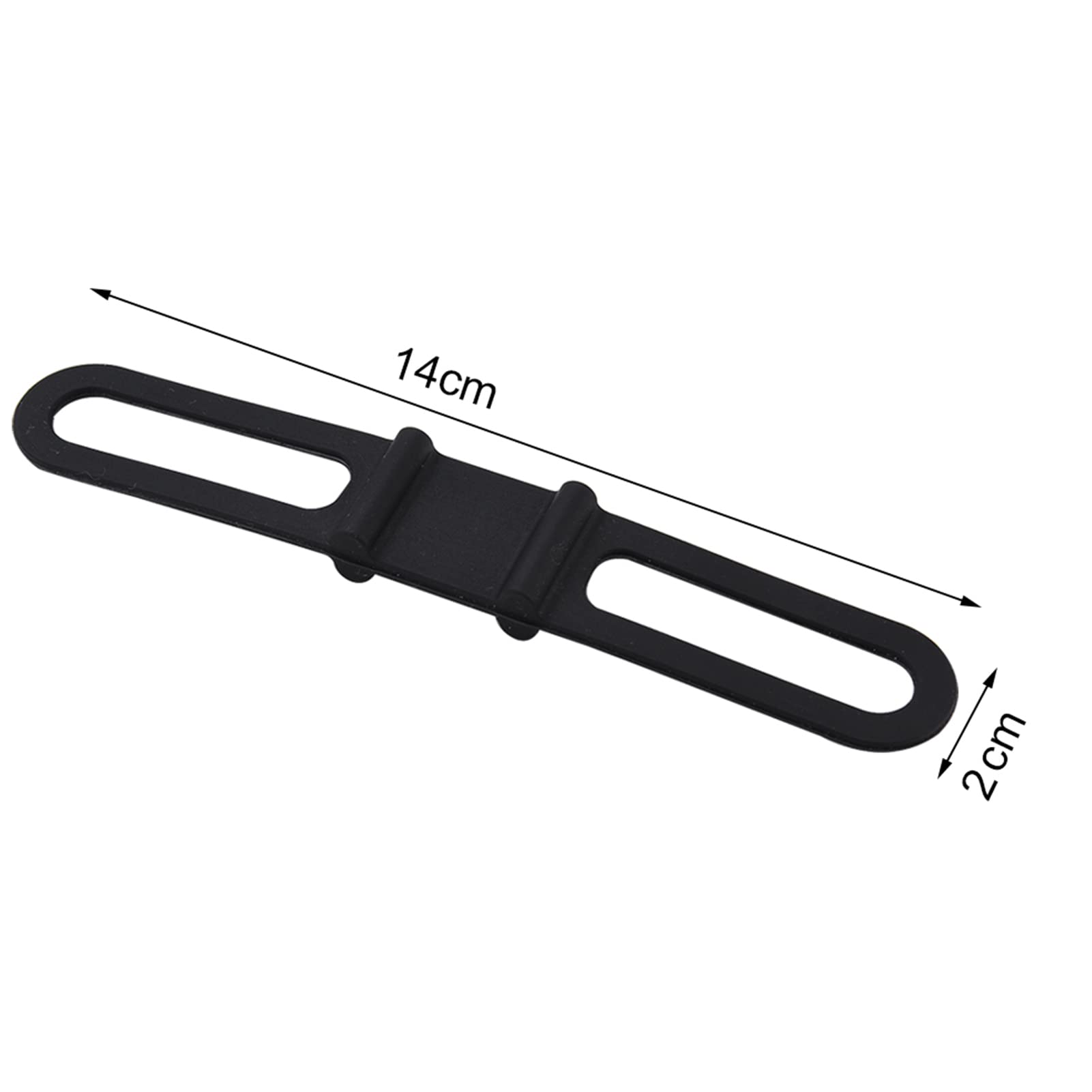 Socobeta 5PCS Universal Cycling Light Clip Mount Holder Cycling Bike Silicone Elastic Rubber Strap Bandage Tie Flashlight Holder