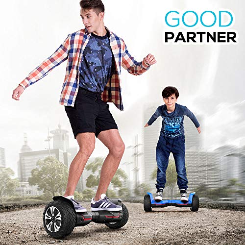 Gyroor Warrior G2 8.5" Off-Road Self Balancing Scooter for Kids & Adults - Black