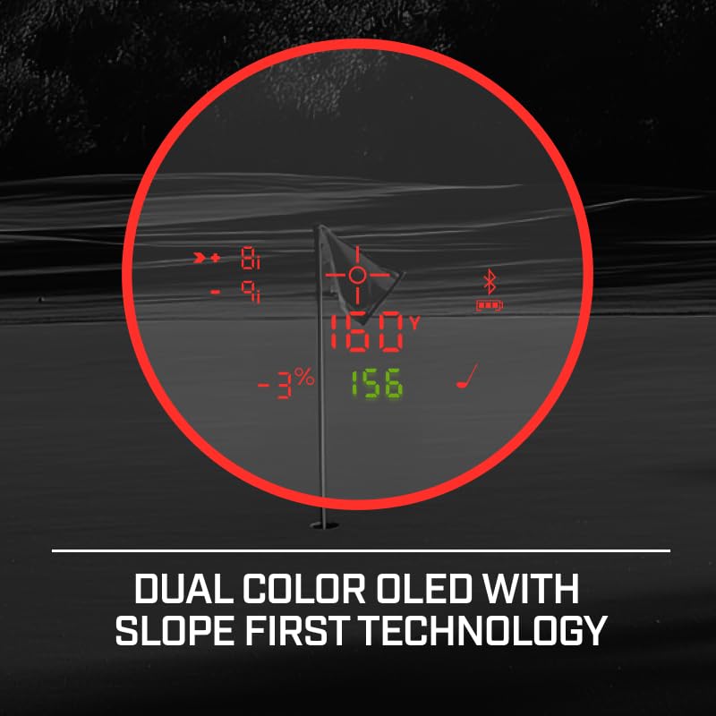 Bushnell Tour V7 Shift Laser Rangefinder Patriot Pack with Towel Bundle - 1300 Yard, Slope Tech, Magnetic Mount, Dual Display
