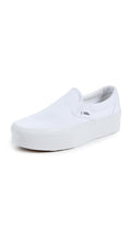 Vans Unisex Ua Classic Slip-On Stackform Sneakers, Canvas True White, 5.5 US Women/4 US Men