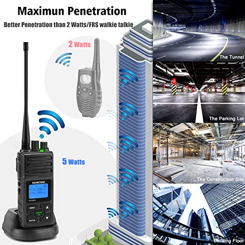 SAMCOM FPCN30A 5W Professional Long-Range Walkie Talkies Bulk Pack for Schools & Industry