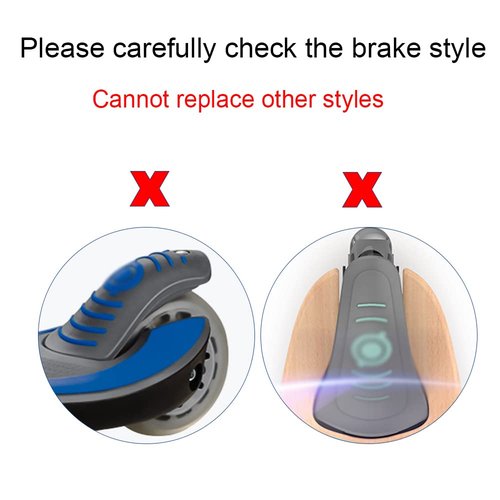Rear Brake Pads of Scooter Compatible with Globber Evo Primo Series,COOGHI 3-Wheel Scooter(Black)