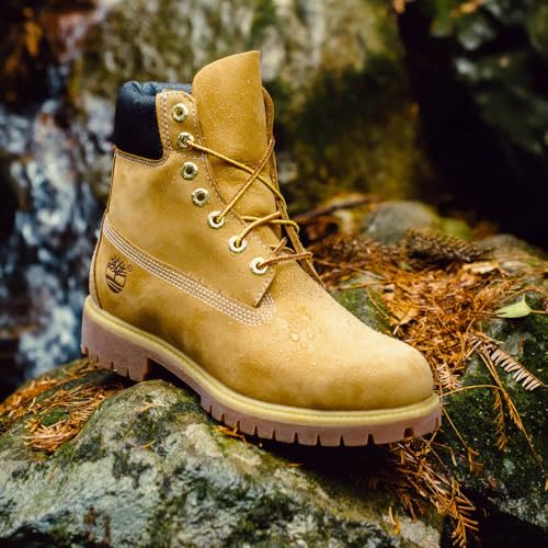 Waterproof Timberland Men's 6-Inch Premium Nubuck Boots - Wheat Variation V1