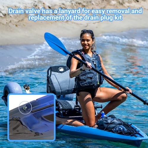 2 Pack Kayak Drain Plugs with Lanyard - Fits Old Town & Ocean Kayaks