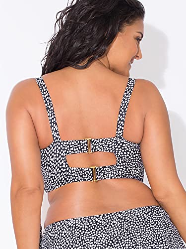 Plus-Size Supportive Underwire Bikini Top 36DDD - Fresh Water Pearl Variation