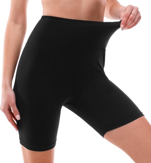 Ipletix Biker Shorts for Women - 6" High Waisted Yoga & Running Spandex Shorts - 2 Pack
