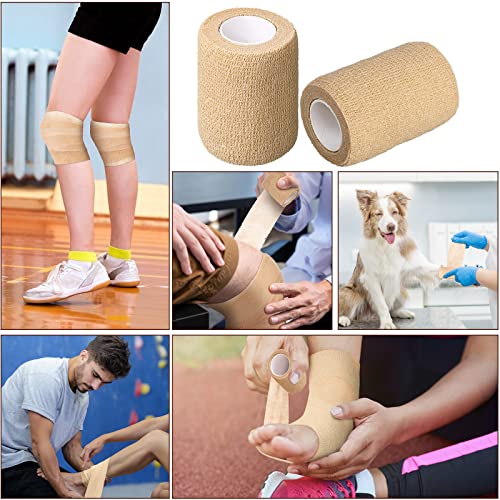 Self-Adhesive Bandage Wrap 96 Pack - Nude, 2 Inch x 5 Yards