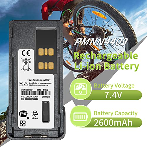 4 Pack Replacement Batteries for Motorola XPR 3500 Radios - 2026 Version