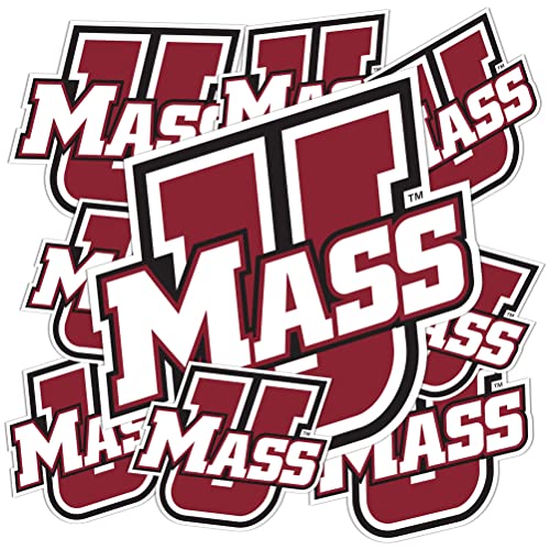 UMass Minutemen Sticker Decal - 8.5 x 11 Inch Vinyl Sports Fan Sticker Sheet