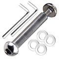 8mm x 48mm Carbon Steel Axle Bolt Set for Kick Scooters - 8.8 Grade, 800+lb Capacity