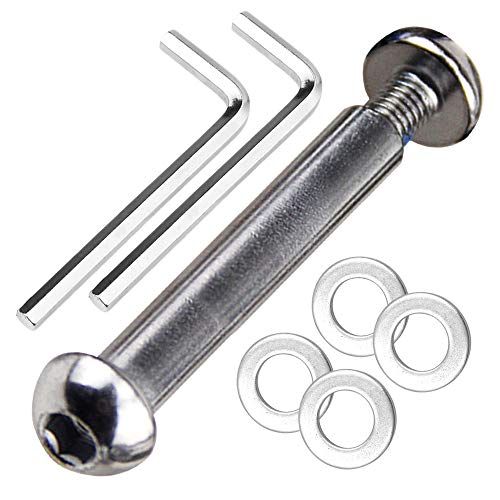 8mm x 48mm Carbon Steel Axle Bolt Set for Kick Scooters - 8.8 Grade, 800+lb Capacity