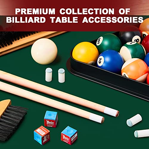 Pool Table Accessories Set with Standard Style Balls - 71 Pieces