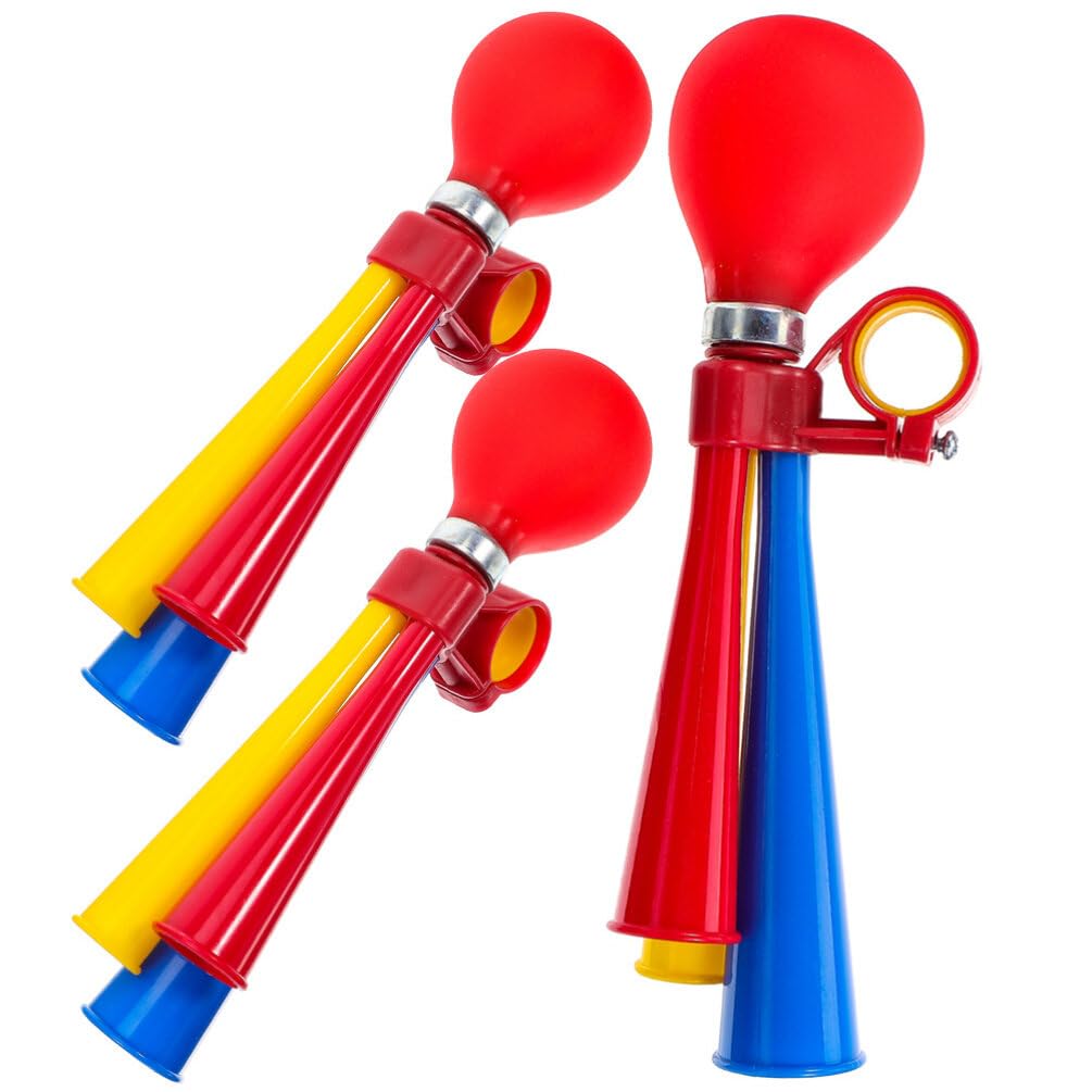 Toddmomy Bicycle Air Horn Handheld Adjustable Squeeze Horn for Bikes Loud Kids Bike Bells Sign Holder Handlebar Accessories 8.66X3.14X1.77In