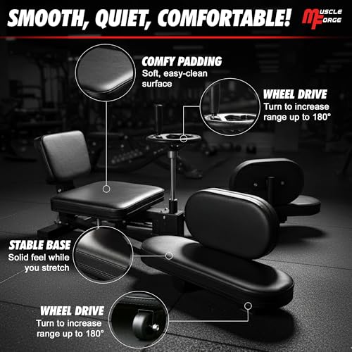 MuscleForge Leg Stretcher Machine for Flexibility & Split Training - Martial Arts & Dance