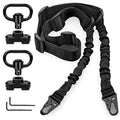 Black 1.25 Inch Metal Sling Mount Set for Two-Point Slings - Adjustable & Durable